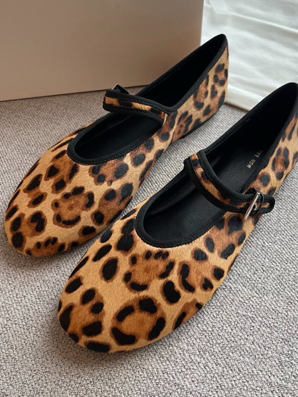 The Row Leopard-Print Calf Hair Mary Jane Flats - Picture 3 of 8